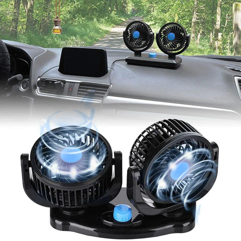 Ventilador Doble para Autos y Camiones