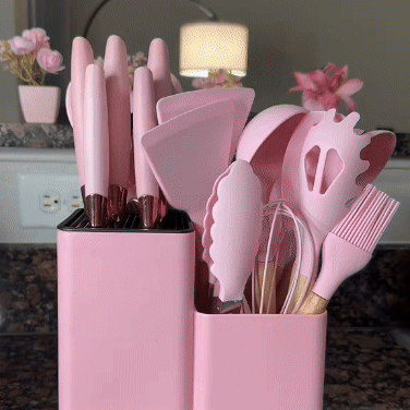 Set de Utensilios de Cocina de Silicona