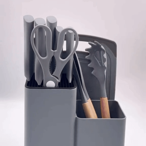 Set de Utensilios de Cocina de Silicona